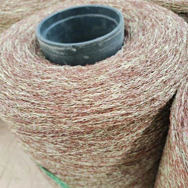 yellow curly fibers